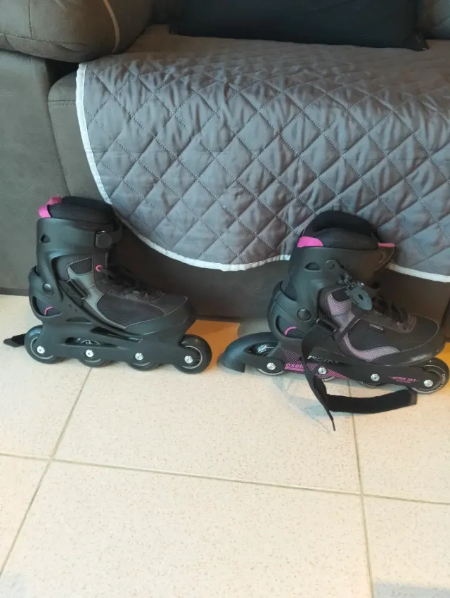 Patines Oxelo negros con cordones