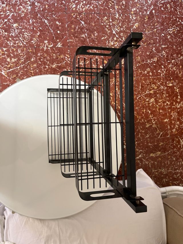 Scaffale da Cucina Nero in Metallo a 3 Livelli