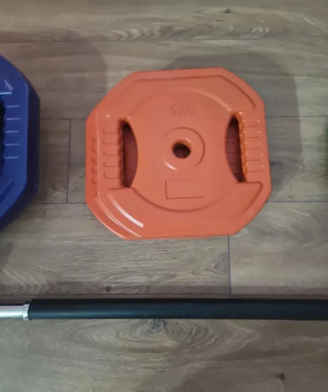 Kit Pesas 32kg + Barra 140cm