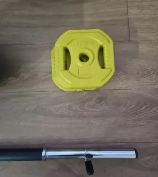 Kit Pesas 32kg + Barra 140cm