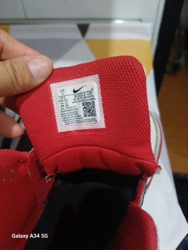 Zapatillas Nike Air Flight Blancas Rojas