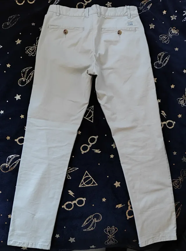 Pantalón chino beige Mango Teen