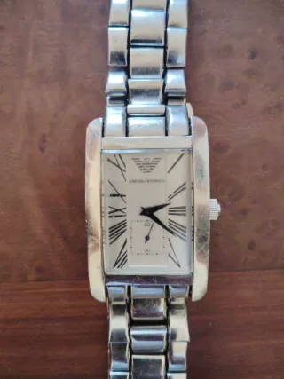 Reloj Emporio Armani Plata y Blanco