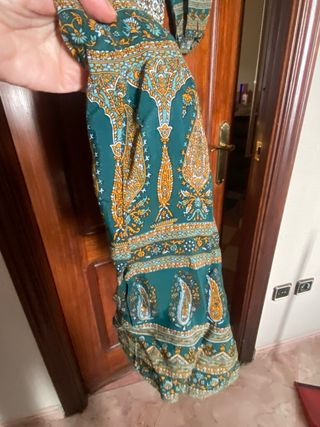 Vestido Sfera estampado floral verde