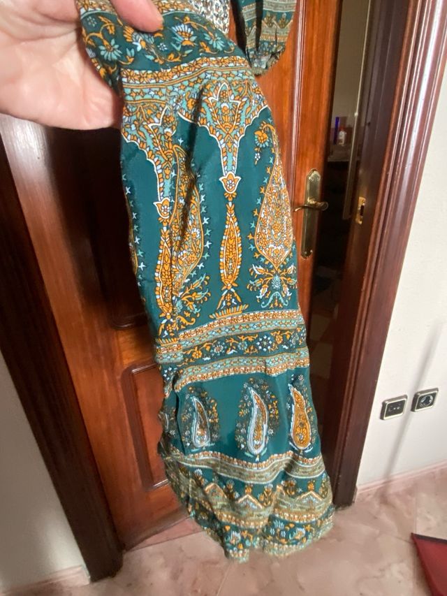 Vestido Sfera estampado floral verde