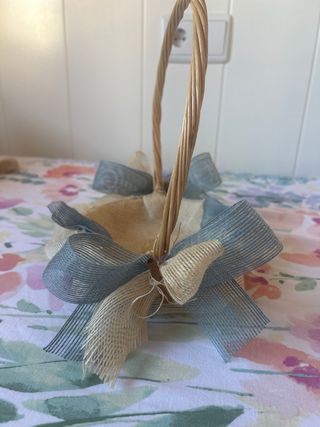 Cesta para anillos de boda