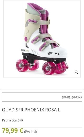 Patines QUAD SFR PHOENIX ROSA L