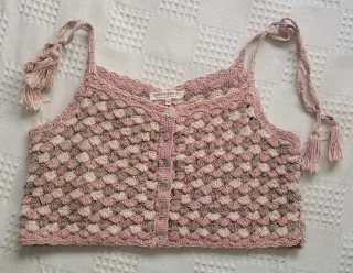 Top Crochet Green Coast Talla M