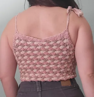 Top Crochet Green Coast Talla M