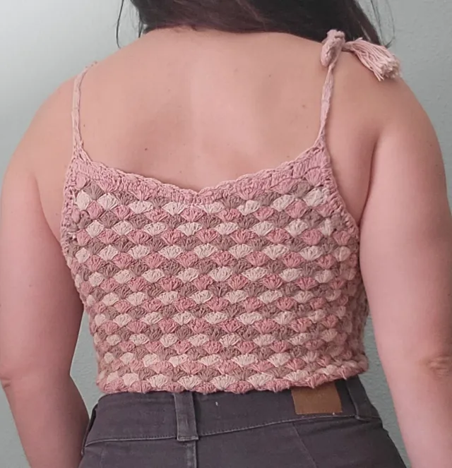 Top Crochet Green Coast Talla M