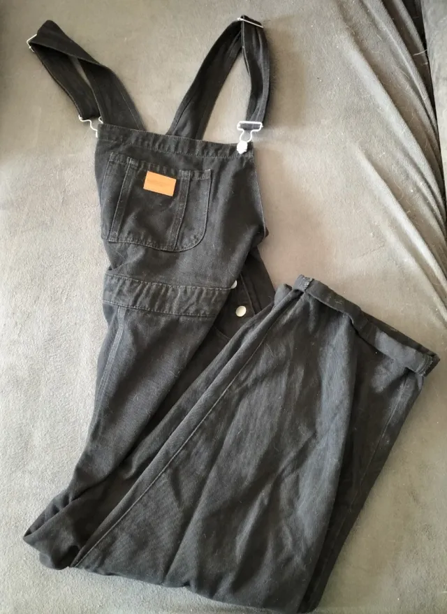 Peto vaquero largo negro