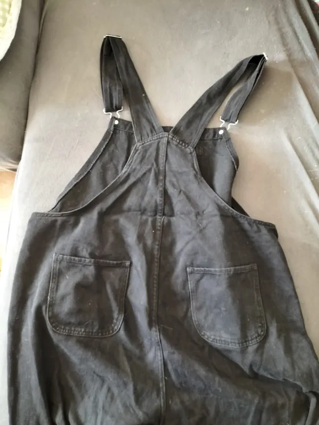 Peto vaquero largo negro