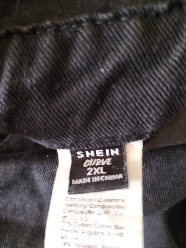 Peto vaquero largo negro