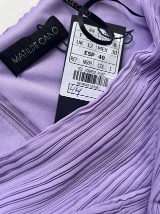 Vestido Matilde Cano Morado Talla 40 Nuevo