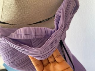Vestido Matilde Cano Morado Talla 40 Nuevo