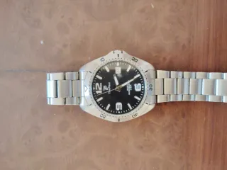 Reloj Time Piece Negro y Plateado