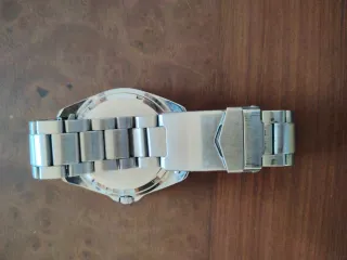 Reloj Time Piece Negro y Plateado