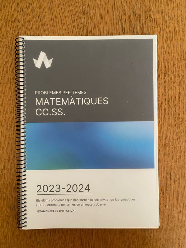 Problemas Matemáticas CC.SS. Selectividad 2024