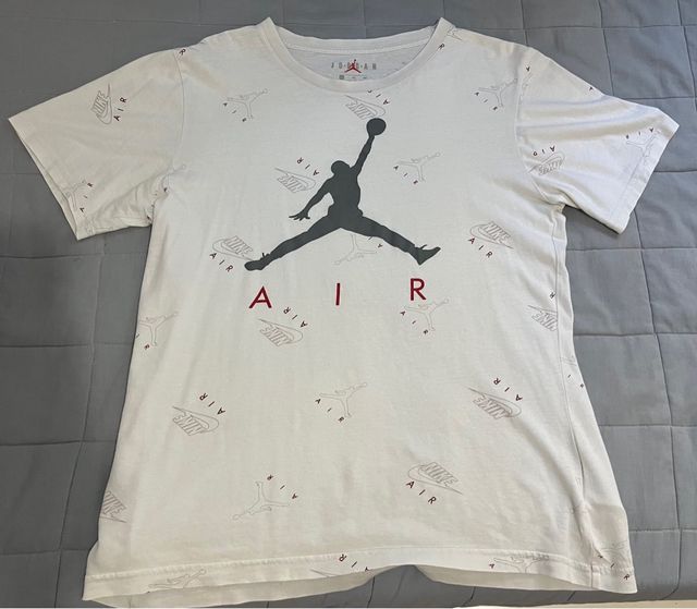 Camiseta Jordan Air Blanca y Roja