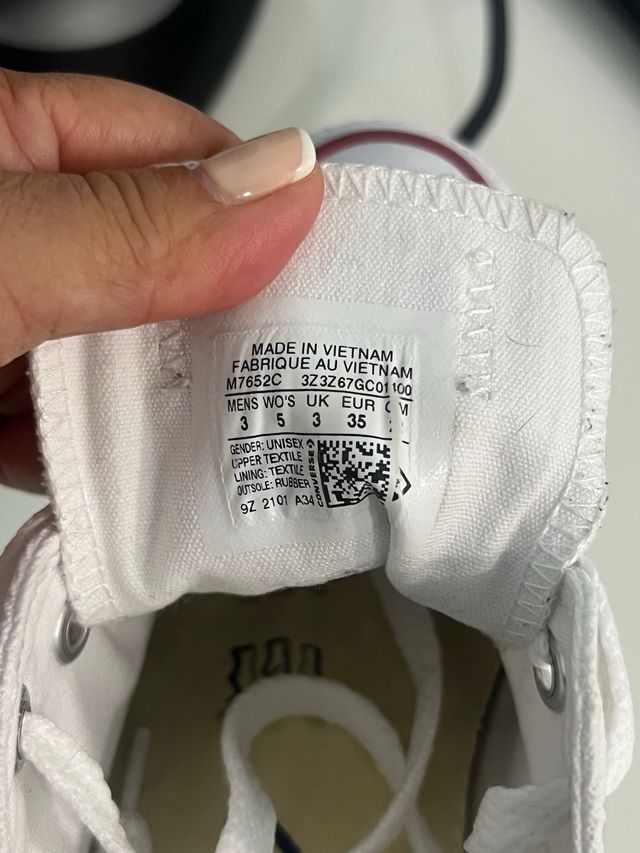 Converse All Star Blancas Talla 35 impecables