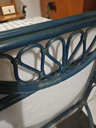 Recibidor azul con espejo (dos piezas)