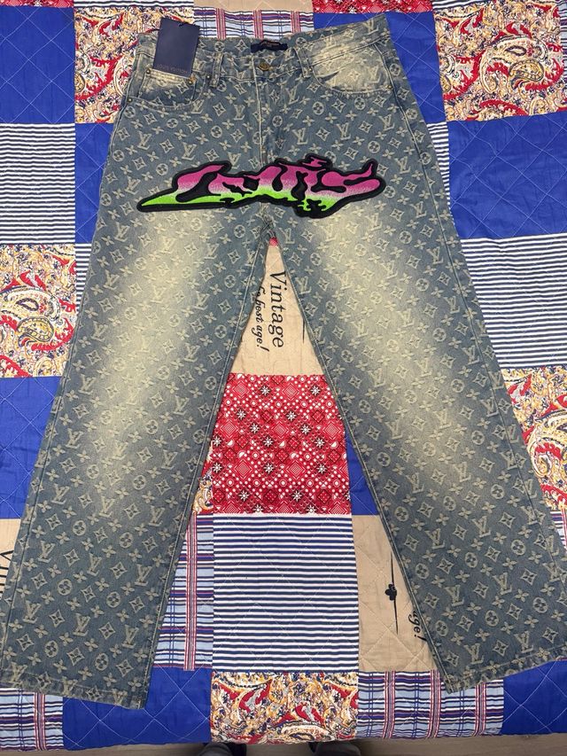 Pantalones Vaqueros LV Monogram
