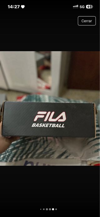 Zapatillas Baloncesto Fila Negras Talla 42