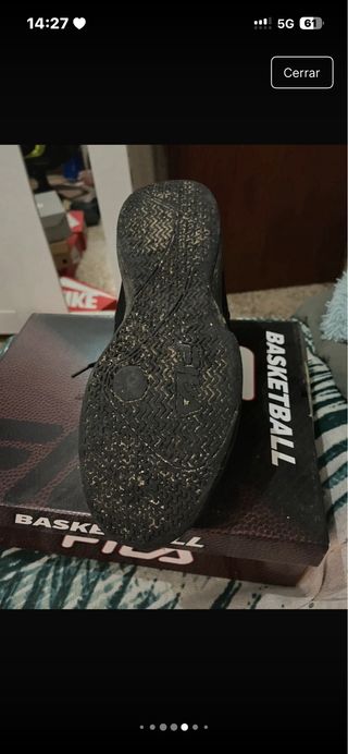 Zapatillas Baloncesto Fila Negras Talla 42