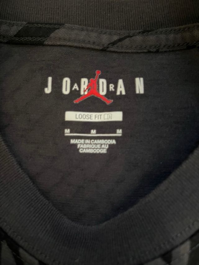 Camiseta Jordan Talla M - Estampado Gris