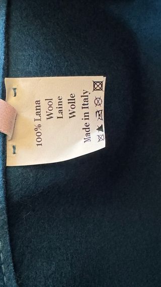 Cappello cloche lana blu petrolio nuovo