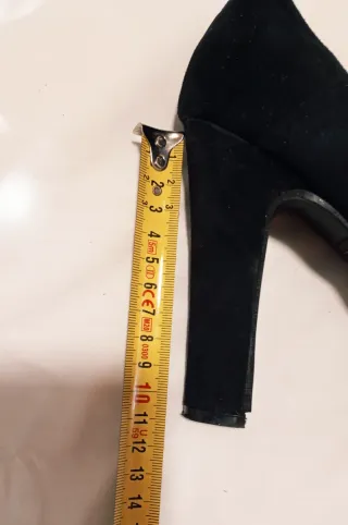 Zapatos tacón plataforma negros talla 38