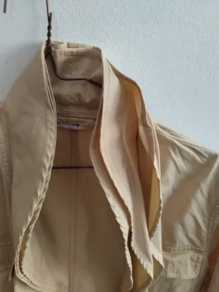 Cazadora Saco beige mujer diseño
