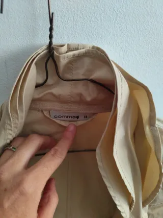 Cazadora Saco beige mujer diseño