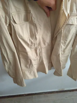 Cazadora Saco beige mujer diseño