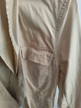 Cazadora Saco beige mujer diseño