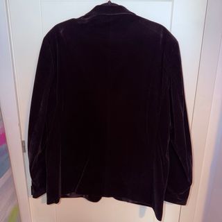 Americana Terciopelo Negra Hombre