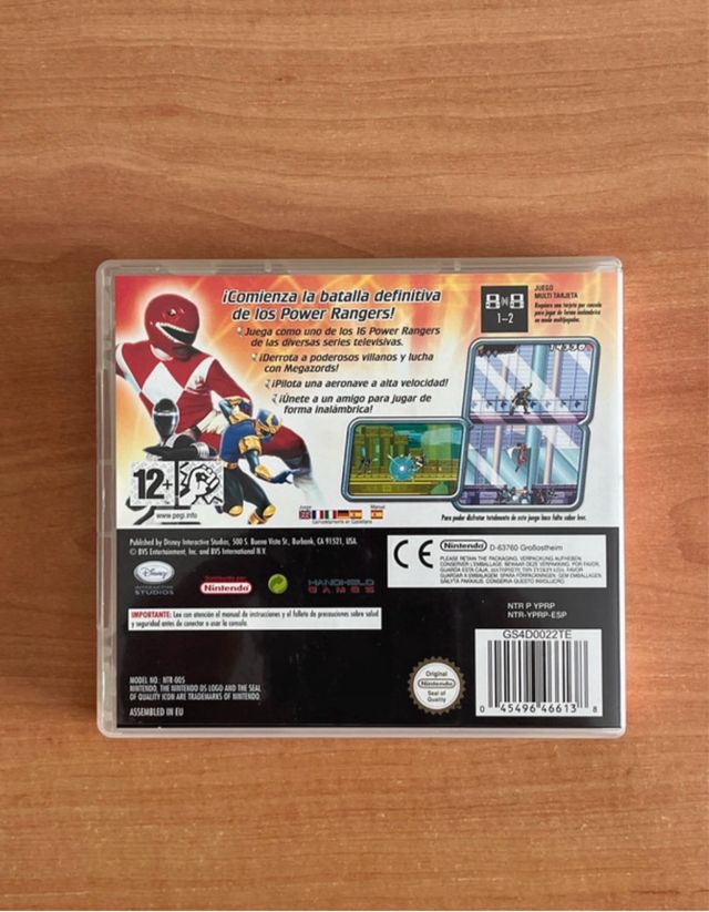 Videojuego Power Rangers Super Legends. NintendoDS