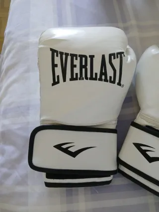 Guantes Boxeo Everlast Blancos Casi Nuevos