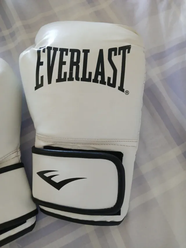 Guantes Boxeo Everlast Blancos Casi Nuevos