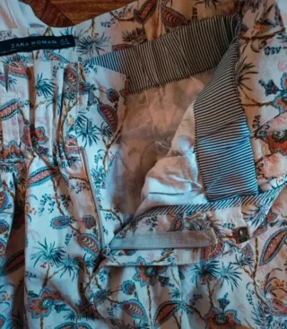 Conjunto Falda Zara S + Camiseta Blanca Zara