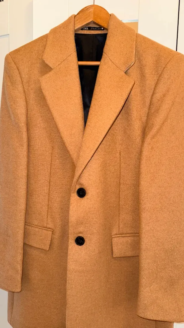 Abrigo Zara Beige Talla S/38