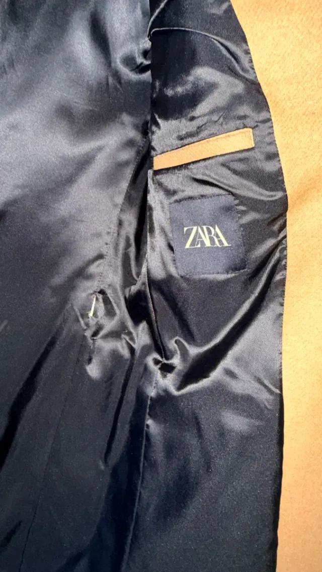 Abrigo Zara Beige Talla S/38