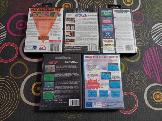 Lote 4 Juegos Mega Drive: NBA 96, Arch Rivals, Dav