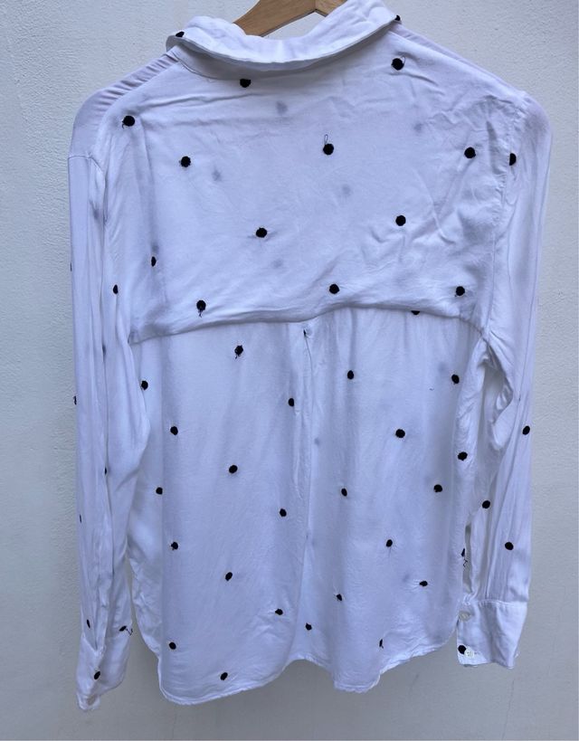 Camisa Mango Lunares Talla L