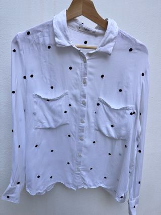 Camisa Mango Lunares Talla L