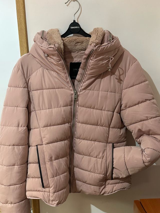 Abrigo rosa Zara Talla S-M