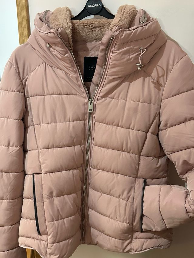 Abrigo rosa Zara Talla S-M