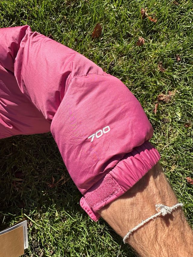 Jaqueta The North Face Retro Nuptse Rosa e Preta