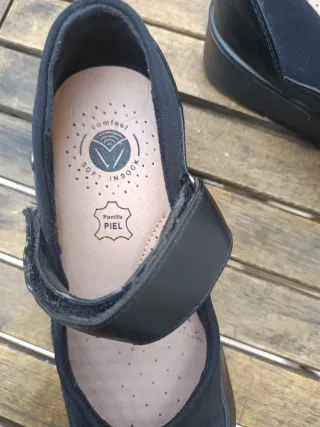 Zapatos de piel Comfeel negros talla 36