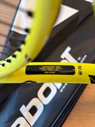 Raqueta Tenis Babolat Aero Jr 26 Niño